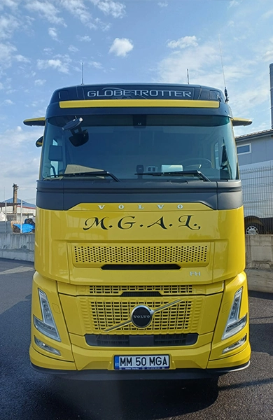 Camion Volvo de ultima generatie proaspat intrat in flota de transport