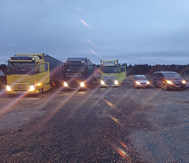 O mica prte din flota de transport a companiei MGAL Total Transport